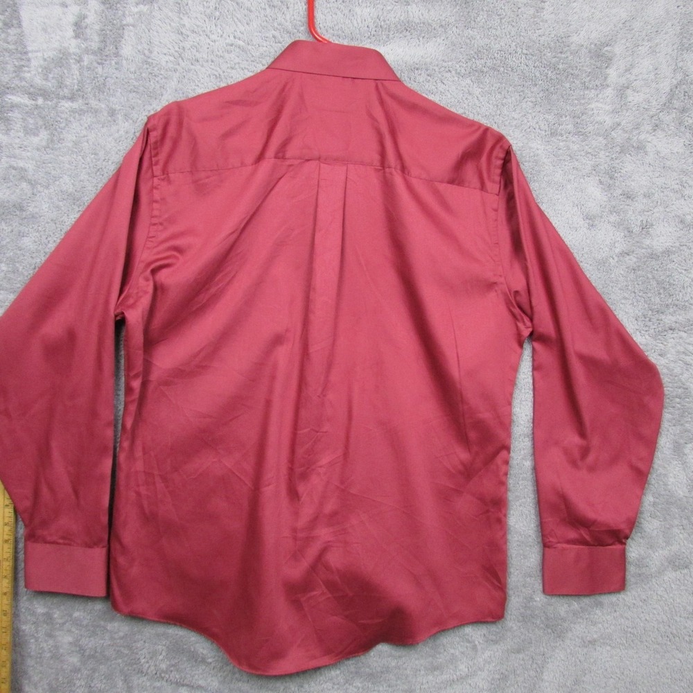 Geoffrey Beene Shirt Mens XL 17 34/35 Pink Fitted Dress Long Sleeve Button Front - Picture 2 of 9